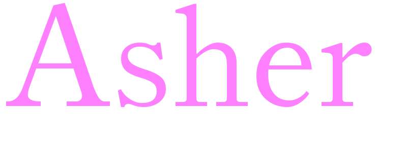 Asher - girls name