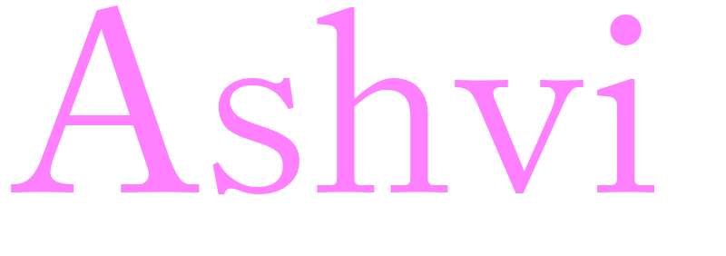 Ashvi - girls name