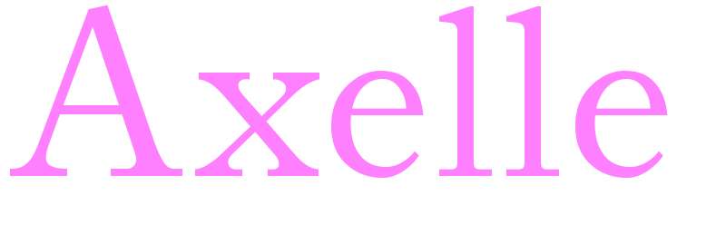 Axelle - girls name