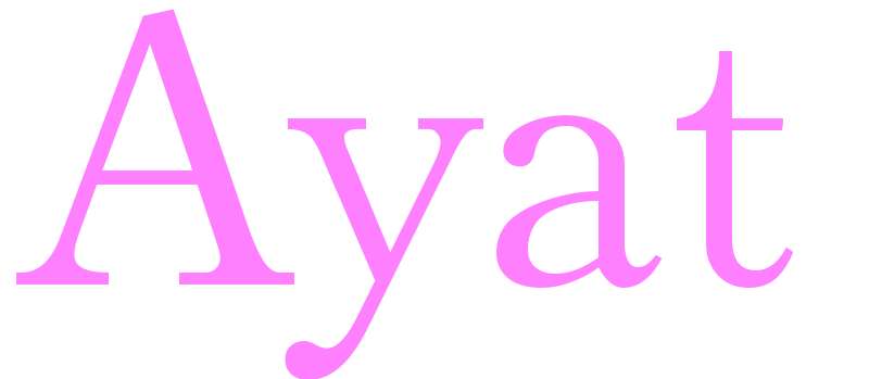 Ayat - girls name