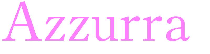 Azzurra - girls name
