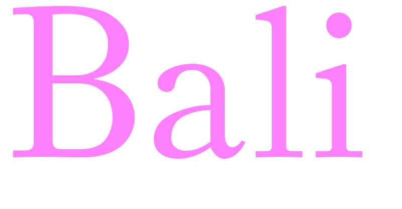 Bali - girls name