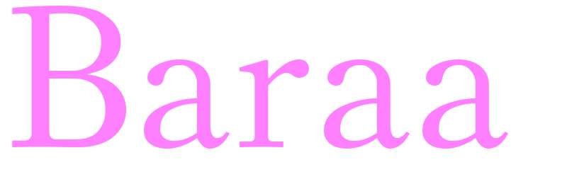Baraa - girls name