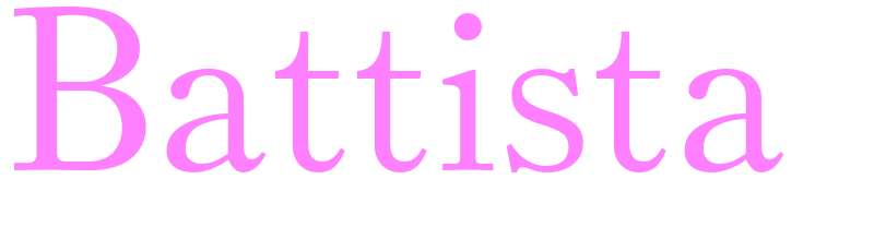 Battista - girls name