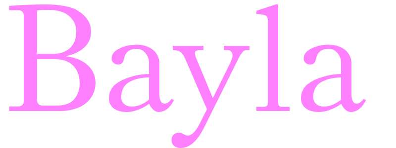Bayla - girls name