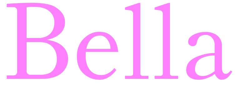 Bella - girls name