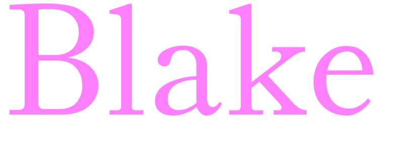 Blake - girls name