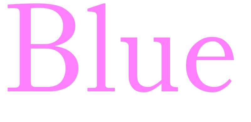 Blue - girls name