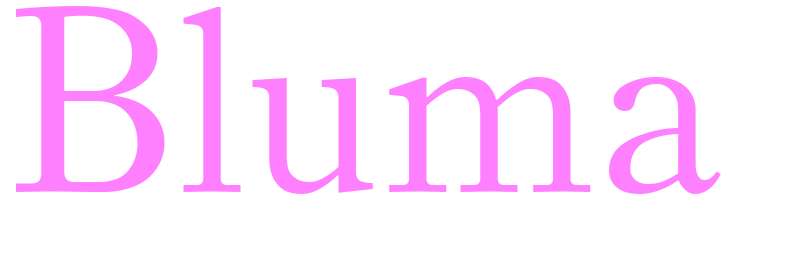 Bluma - girls name