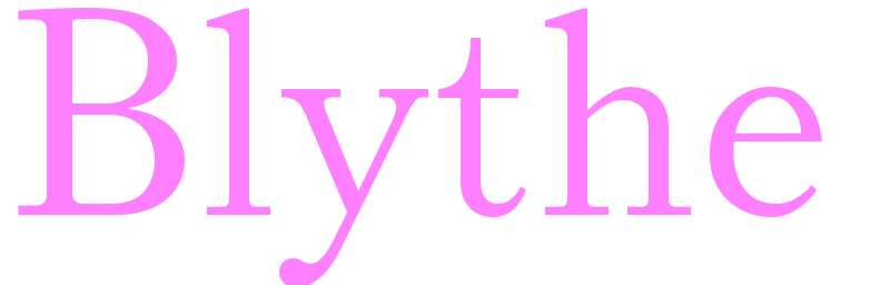 Blythe - girls name