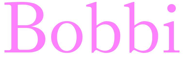 Bobbi - girls name