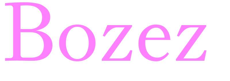 Bozez - girls name