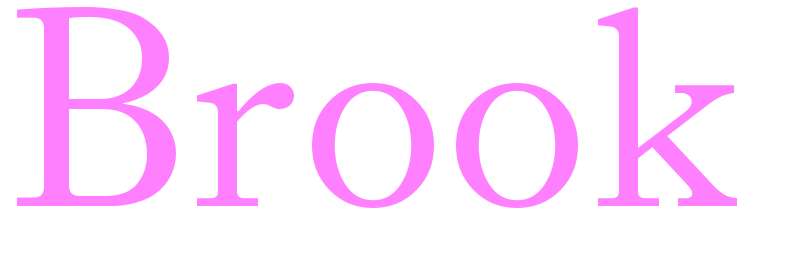 Brook - girls name