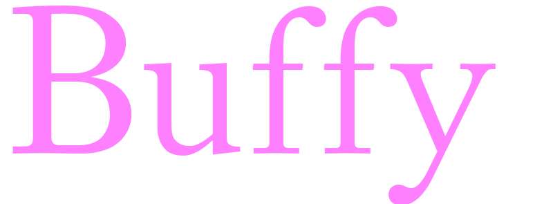 Buffy - girls name
