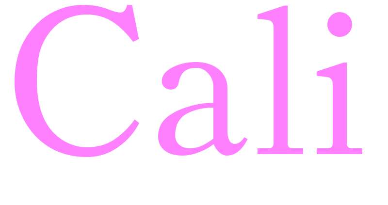 Cali - girls name