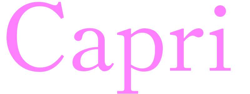 Capri - girls name