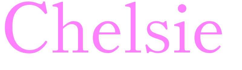 Chelsie - girls name