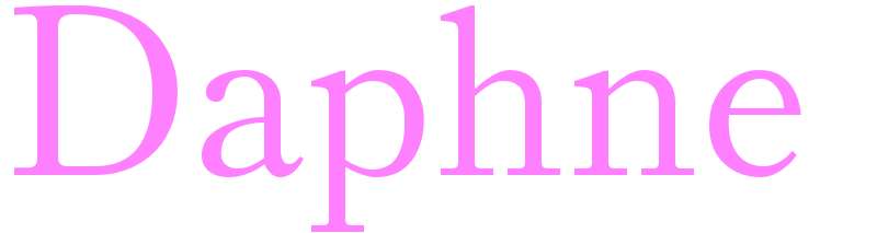 Daphne - girls name