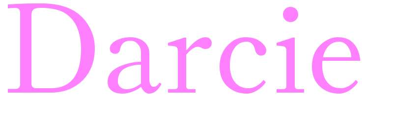 Darcie - girls name