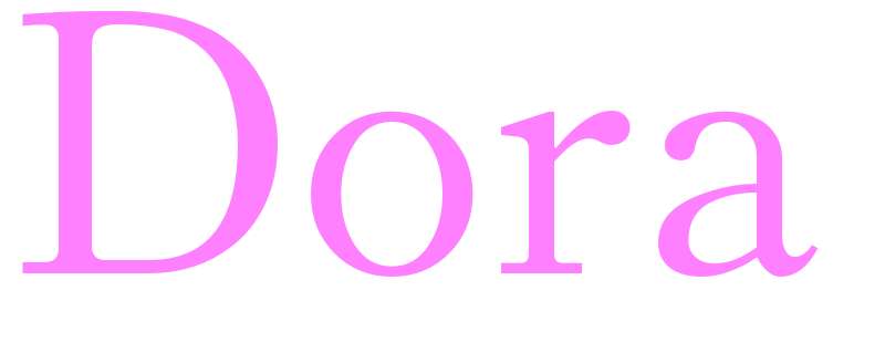 Dora - girls name
