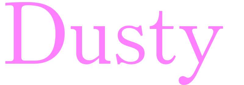 Dusty - girls name
