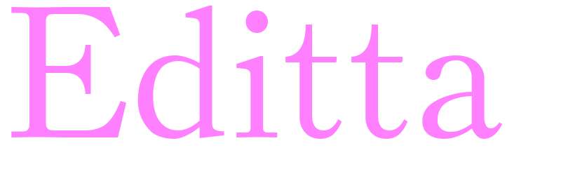 Editta - girls name