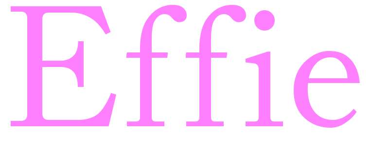 Effie - girls name