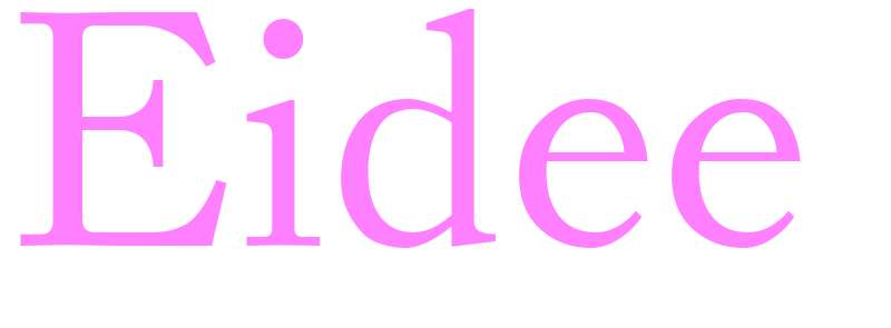 Eidee - girls name