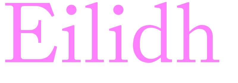 Eilidh - girls name