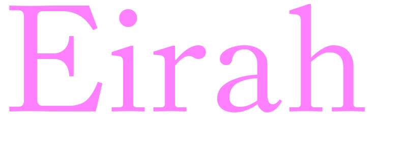 Eirah - girls name