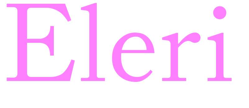 Eleri - girls name
