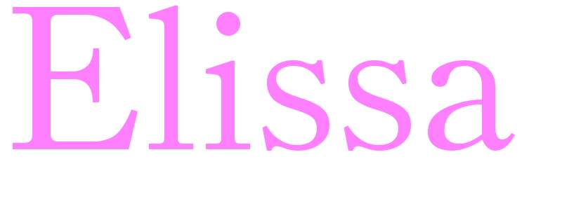 Elissa - girls name