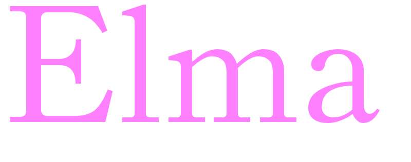 Elma - girls name