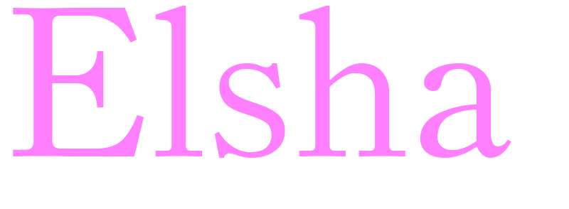 Elsha - girls name