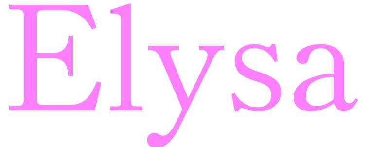 Elysa - girls name