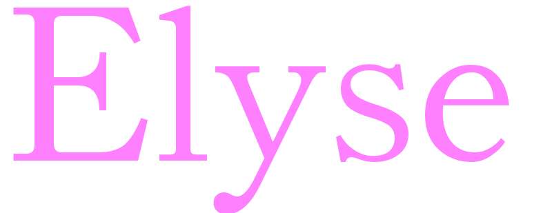 Elyse - girls name
