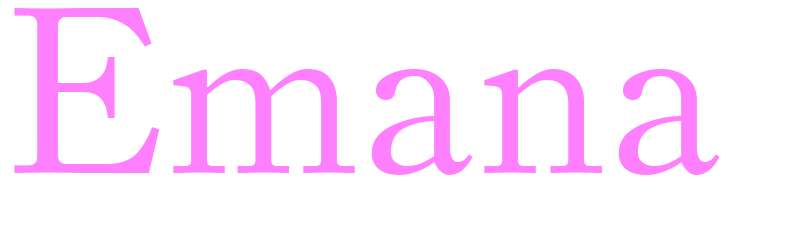 Emana - girls name