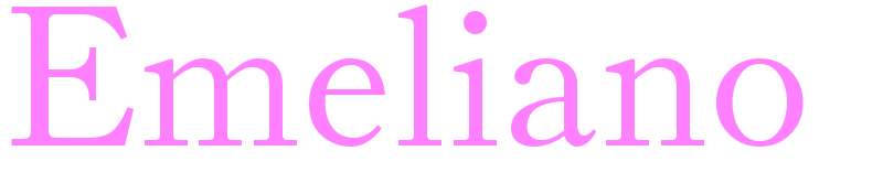 Emeliano - girls name