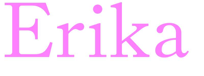 Erika - girls name