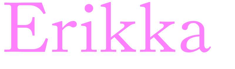Erikka - girls name