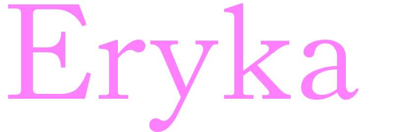 Eryka - girls name
