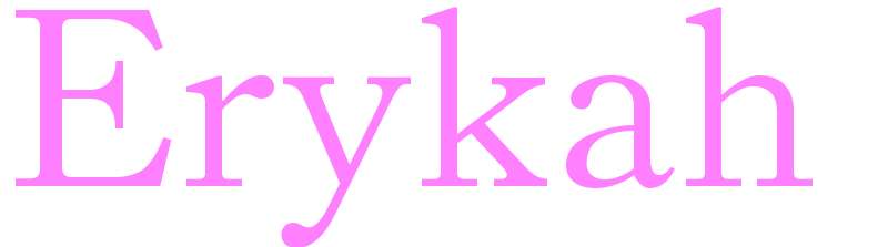 Erykah - girls name