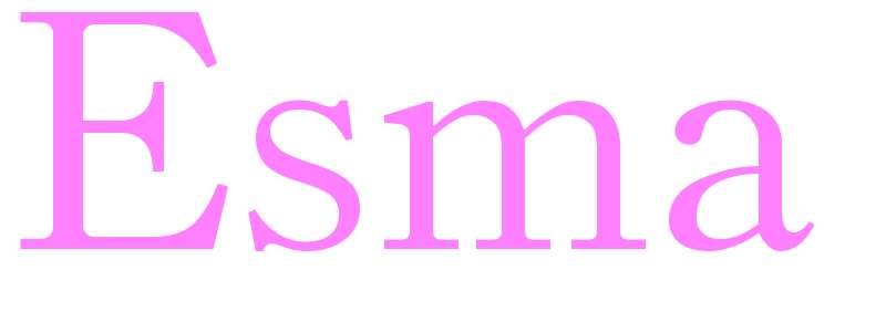 Esma - girls name