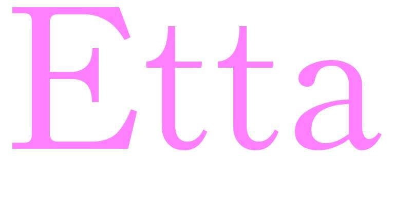 Etta - girls name