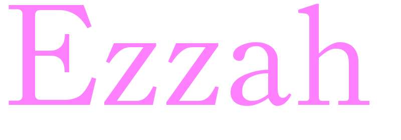 Ezzah - girls name