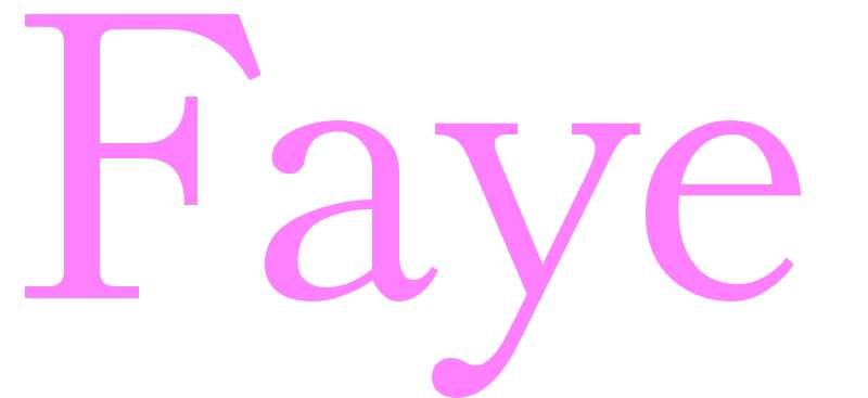 Faye - girls name