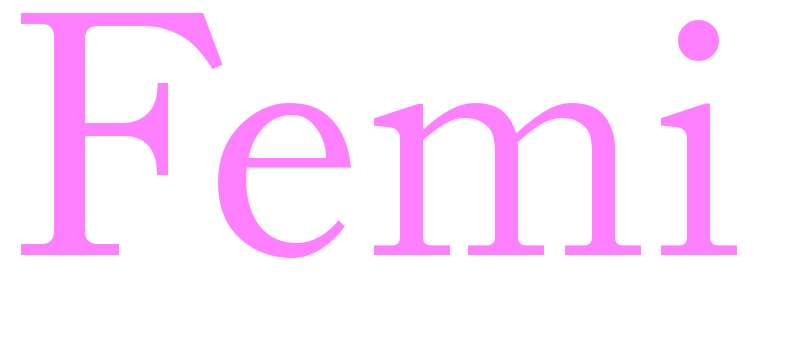 Femi - girls name