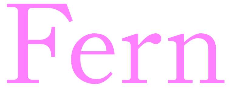 Fern - girls name