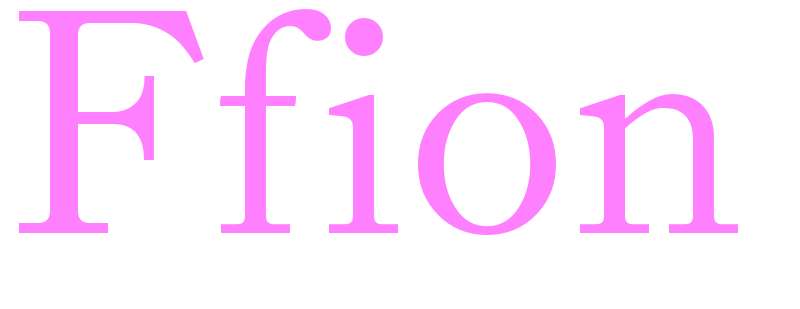 Ffion - girls name