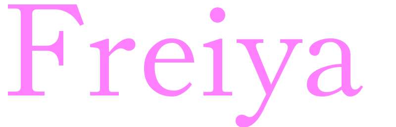 Freiya - girls name